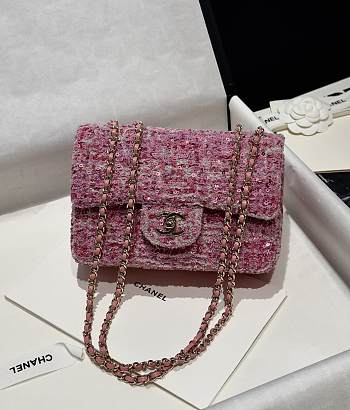 Chanel denim Pink Bag - 20x15x7cm