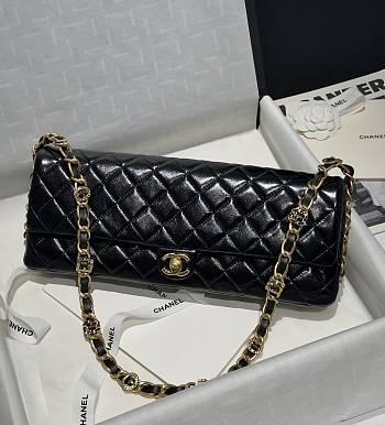 CHANEL MAXI CLUTCH BAG BLACK - 18 × 38 × 4 cm