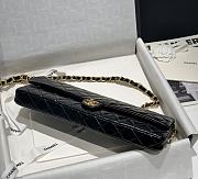 CHANEL MAXI CLUTCH BAG BLACK - 18 × 38 × 4 cm - 6