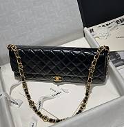 CHANEL MAXI CLUTCH BAG BLACK - 18 × 38 × 4 cm - 5