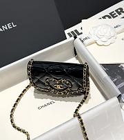 Chanel Heart Bag Black Patent Leather - 12.5x9.5x3cm - 5