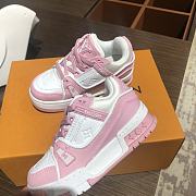 Louis Vuitton Kid Pink Monogram Sneakers - 6