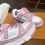 Louis Vuitton Kid Pink Monogram Sneakers - 5