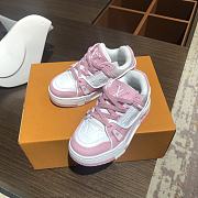 Louis Vuitton Kid Pink Monogram Sneakers - 4