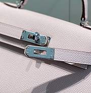 Hermes Kelly Mini Pink Silver Hardware - 19 x 12 x 6 cm - 3