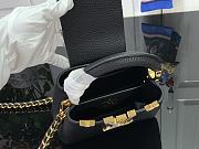 Louis Vuitton Nano Capucines Black Gold Harrdware Bag - 16.3 x 11x 6.5 - 6