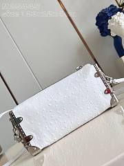 Louis Vuitton Slim Trunk White Ostrich White Bag - 23 x 12 x 4cm - 3