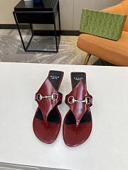 Gucci Mariame Burgundy sandals - 1