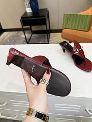 Gucci Mariame Burgundy sandals - 6