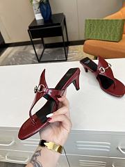 Gucci Mariame Burgundy sandals - 2