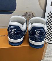 Louis Vuitton Trainer Denim Monogram Shoes - 3