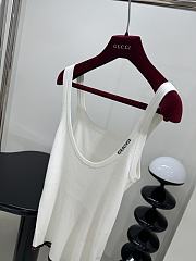 GUCCI FINE RIB CASHMERE AND SILK TANK TOP - 2