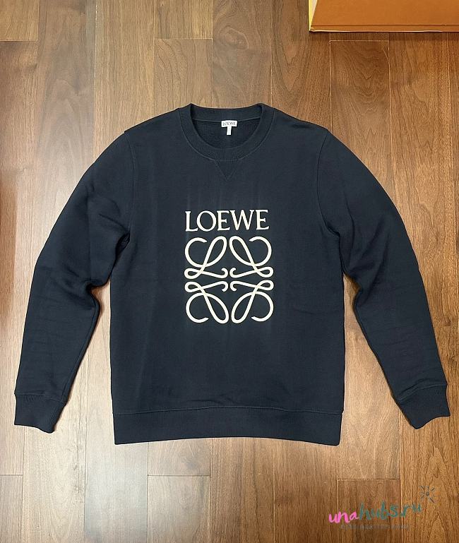 Loewe Anagram Black Sweatshirt - 1