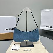 Jacquemus Le Bisou Shoulder Bag in Denim - 27x10.5cm - 1