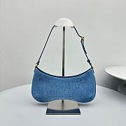 Jacquemus Le Bisou Shoulder Bag in Denim - 27x10.5cm - 5