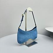 Jacquemus Le Bisou Shoulder Bag in Denim - 27x10.5cm - 3