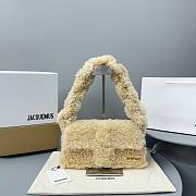 Jacquemus Le Bambidou Shearling Top-Handle Bag  - 29x15x7cm - 1