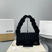 Jacquemus Le Bambidou Shearling Top-Handle Bag  - 29x15x7cm - 5