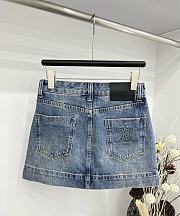 Celine Short Jeans Skirt  - 5