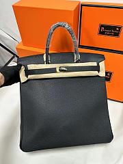 Hermès HAC Birkin 40 Black Body Gold Hardware - 6