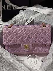 Chanel Strass Encrusted Sparkle Pink Bag 25cm - 1