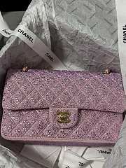 Chanel Strass Encrusted Sparkle Pink Bag 25cm - 6