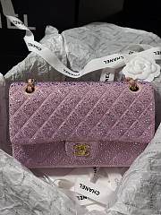 Chanel Strass Encrusted Sparkle Pink Bag 25cm - 5