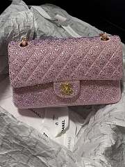 Chanel Strass Encrusted Sparkle Pink Bag 25cm - 2