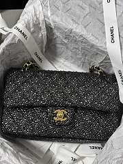 	 Chanel Strass Encrusted Sparkle Black Bag 25cm - 2