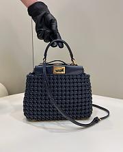 Fendi Small Peekaboo Interlace Bag 23cm - 2