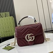 Gucci GG Marmont Rosso Ancora Bag - 17x13x6cm - 2