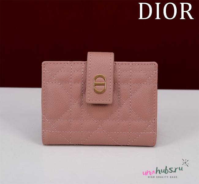 Dior Caro Dandelion Card Holder - 11 x 8 x 1.3 cm - 1