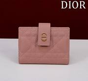 Dior Caro Dandelion Card Holder - 11 x 8 x 1.3 cm - 1