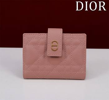 Dior Caro Dandelion Card Holder - 11 x 8 x 1.3 cm