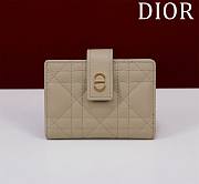 Dior Caro Dandelion Card Holder - 11 x 8 x 1.3 cm - 4