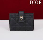 Dior Caro Dandelion Card Holder - 11 x 8 x 1.3 cm - 2