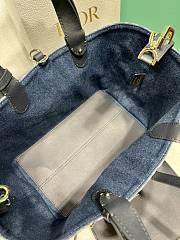 Dior Toujours Bag Blue Denim Dior Oblique Jacquard - 28.5*19*21cm - 3