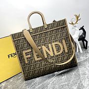 Fendi Sunshine Shopper Tote Brown Color - 40.5-21.5-35cm - 1