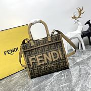 Fendi Small Sunshine Shopper Tote Brown Color - 25.5x12x22.5 - 1