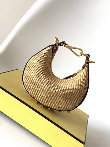 Fendi Mini Fendigraphy Raffia - 16.5-5-14cm