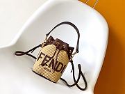 Fendi Mon Tresor Mini Raffia Tote - 18.5-12-10cm - 1