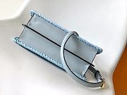 Peekaboo ISeeU Petite blue braided leather bag - 27-11-21cm - 4