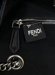 Fendi Baugette Blue Velvet Bag - 24x7x13cm - 5