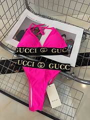 Gucci Bikini Pink and Black - 1