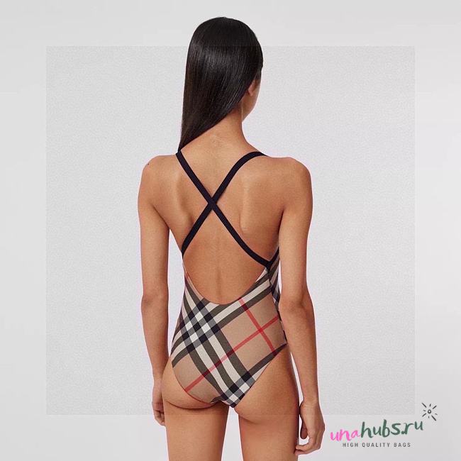 Burberry Check-Print Swimsuit - 1