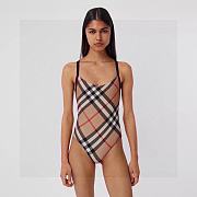 Burberry Check-Print Swimsuit - 4