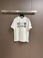 Cotton jersey T-shirt with Gucci print - 1