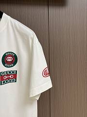 Cotton jersey T-shirt with Gucci print - 3