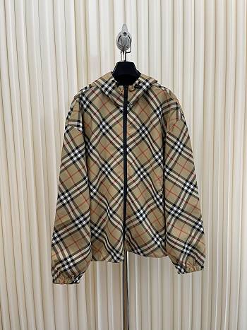 Burberry Beige Check Reversible Jacket