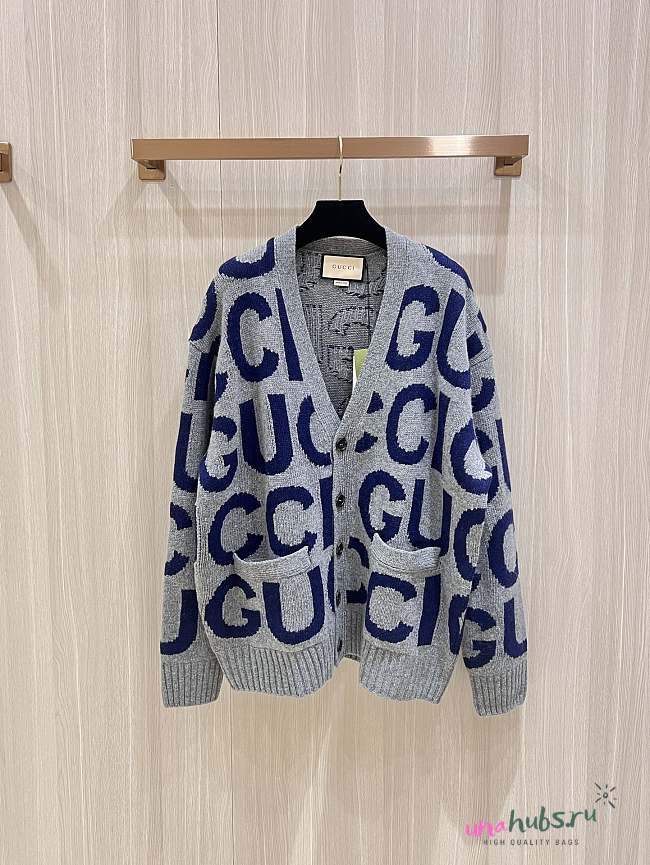 	 Gucci Blue Cardigan - 1